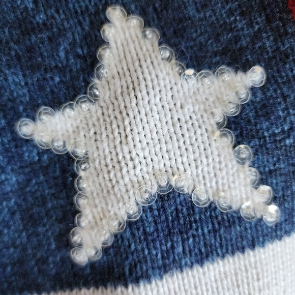 Tiara International Patriotic Zip Cardigan Sweater Women's Large L American Flag - Picture 7 of 9